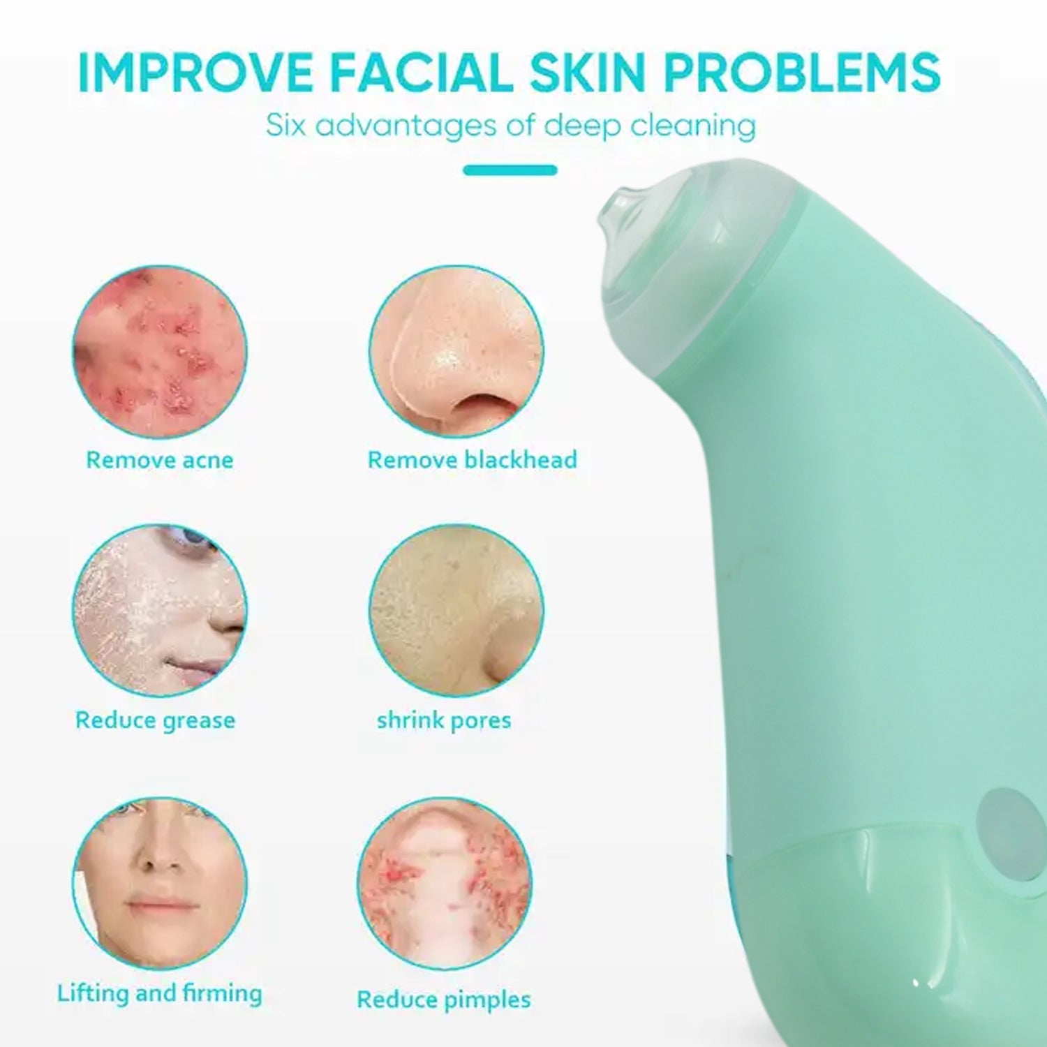 Mini Handheld Vacuum Blackhead Remover – Facial Massage & Spot Lifting (1 Pc) Mini Handheld Vacuum Blackhead Remover – Facial Massage & Spot Lifting (1 Pc)